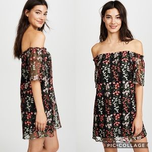 Revolve BB Dakota Off Shoulder Embroidered Dress